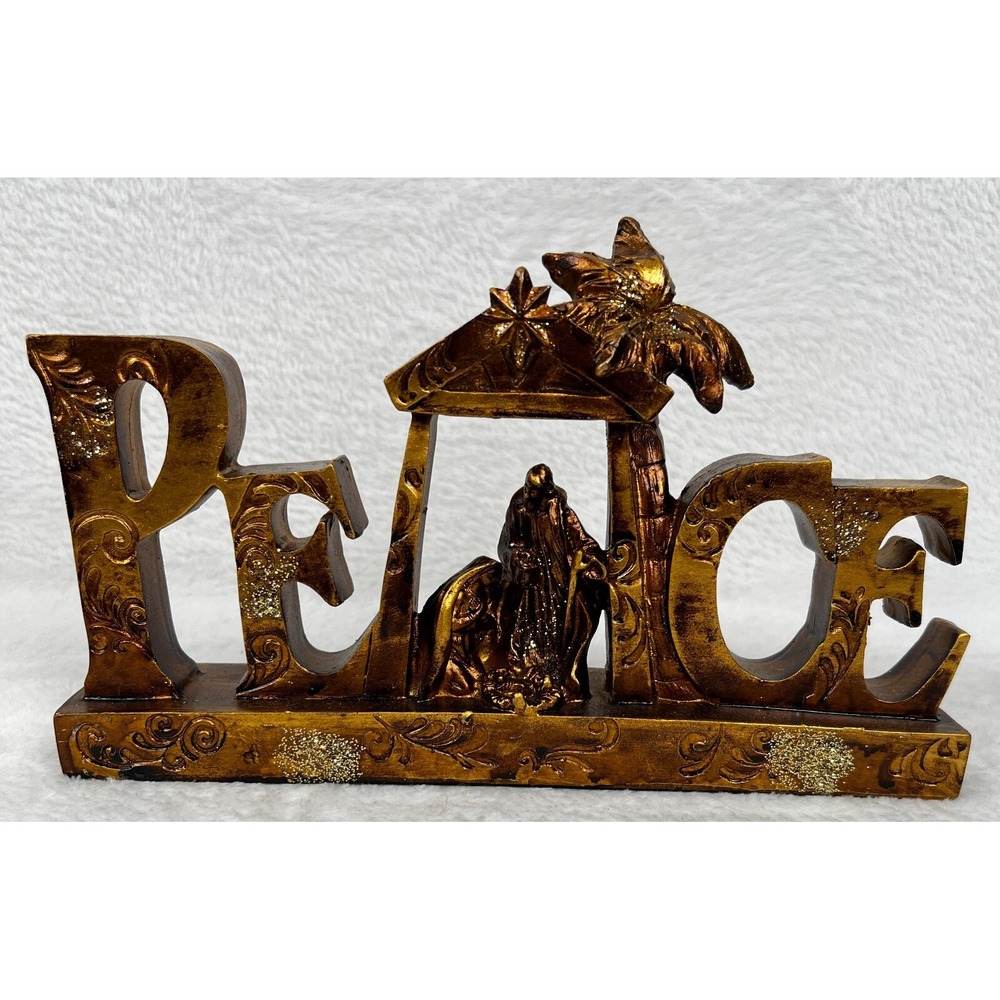 Nativity Figurine Christmas Decorations Peace Jesus Mary Joseph Chracker Barrel